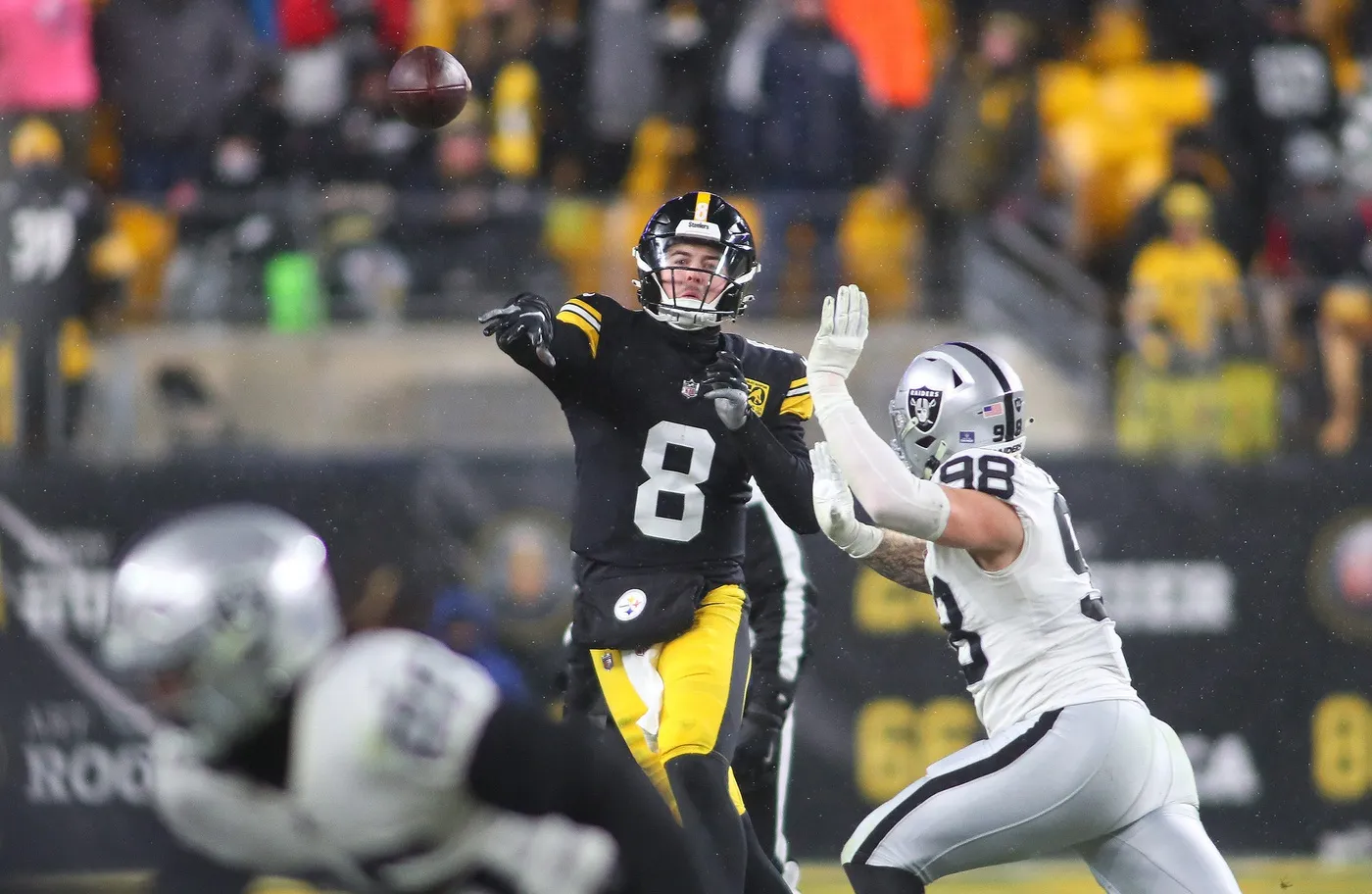 steelers vs las vegas raiders match player stats