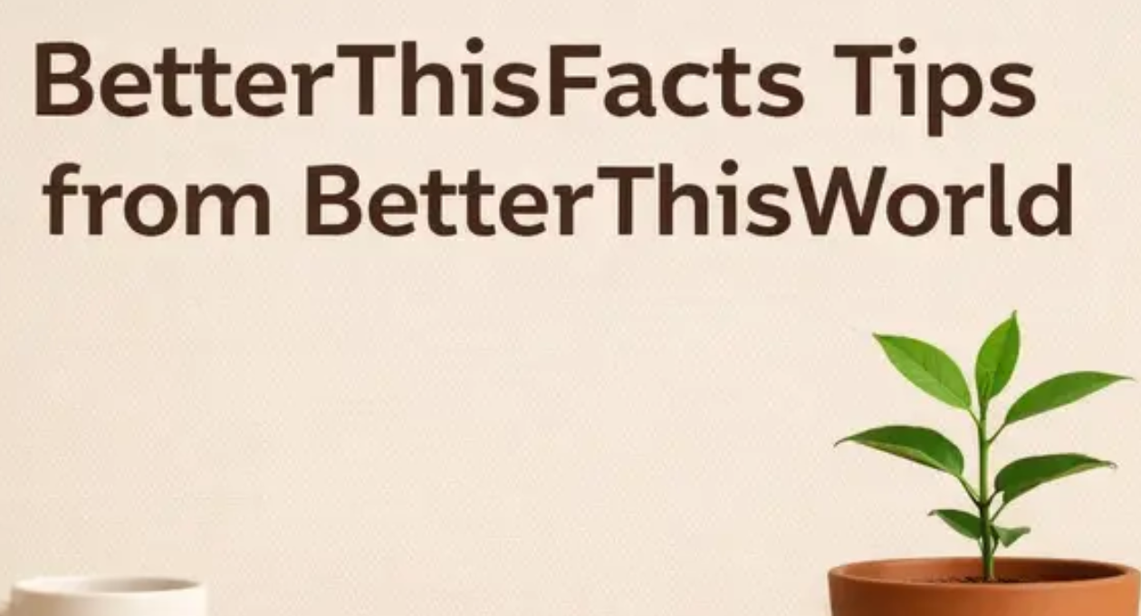 BetterThisFacts Tips from BetterThisWorld
